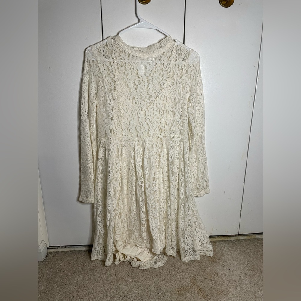 Free People Ivory Lace Dress